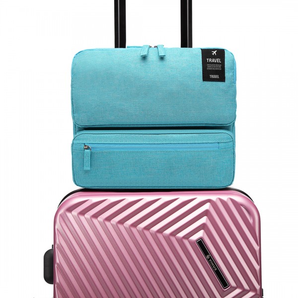 E6851 - Kono Multi Compartment Travel Shoulder Bag - Blue